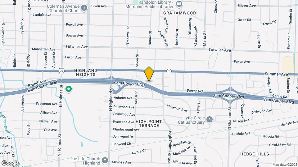 585 Freeman St Mapa y Detalles de la Ubicación