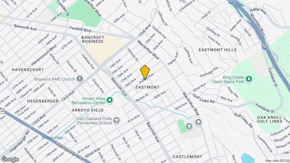 2674 Parker Ave Map and Location Details