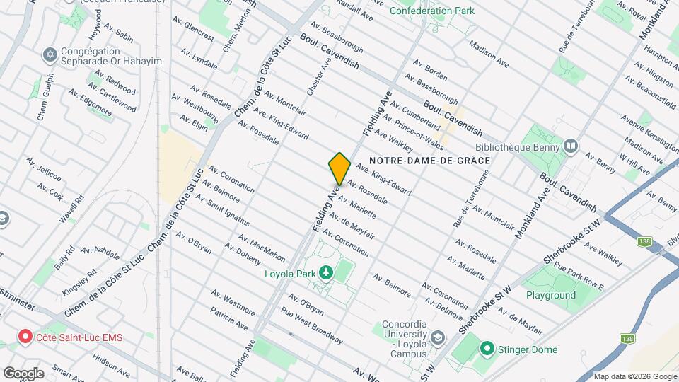 6890 Fielding Av Map and Location Details