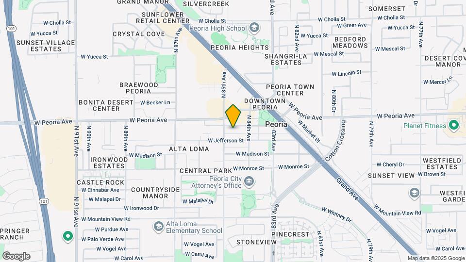 8461 W Washington St Map and Location Details