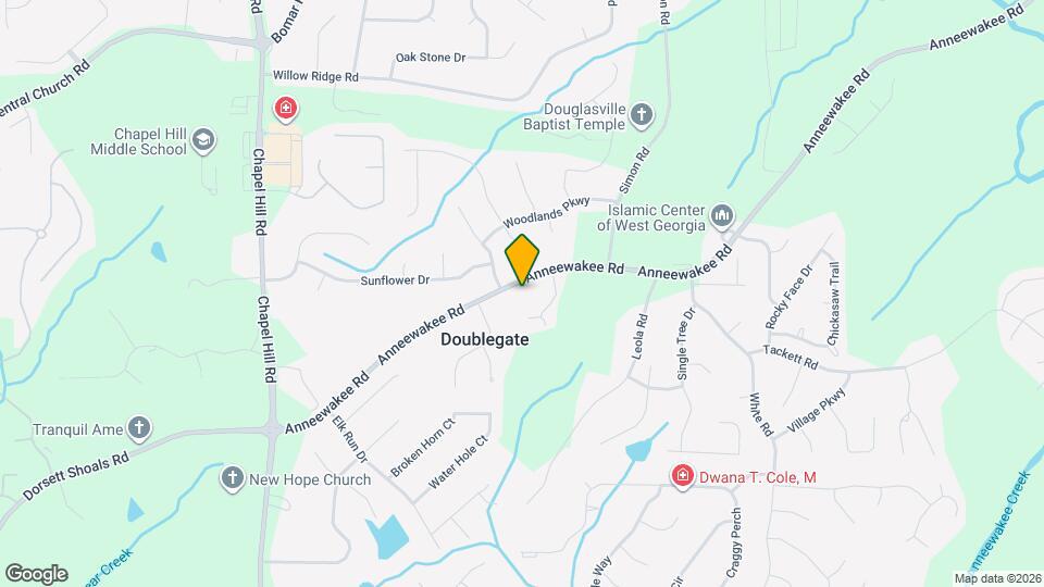 4232 Anneewakee Rd Mapa y Detalles de la Ubicación