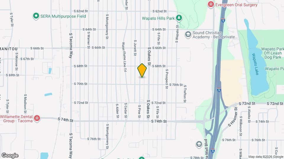 6833 S Pine St Map and Location Details