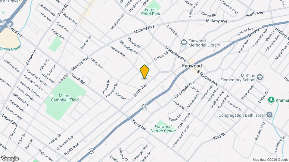 109 North Ave Map and Location Details