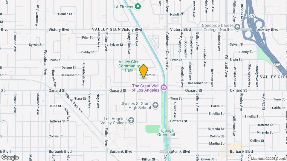 13037 Aetna St Map and Location Details