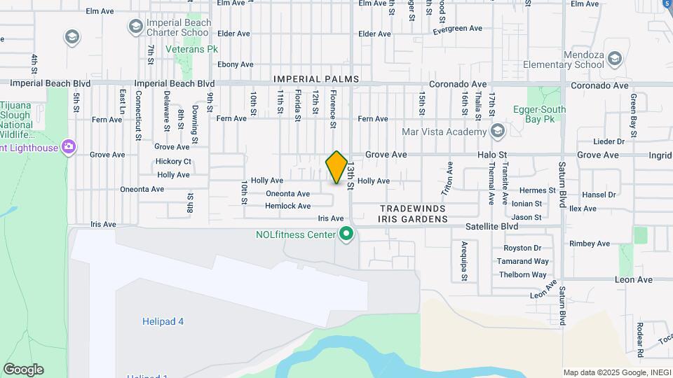 1212 Oneonta Ave Map and Location Details