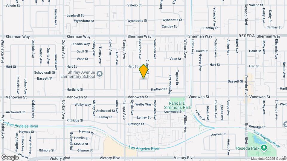 19138 Bassett St Map and Location Details