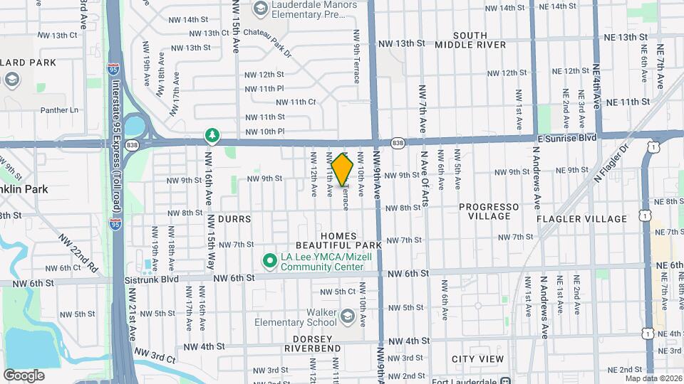 827 NW 10th Terrace Map and Location Details