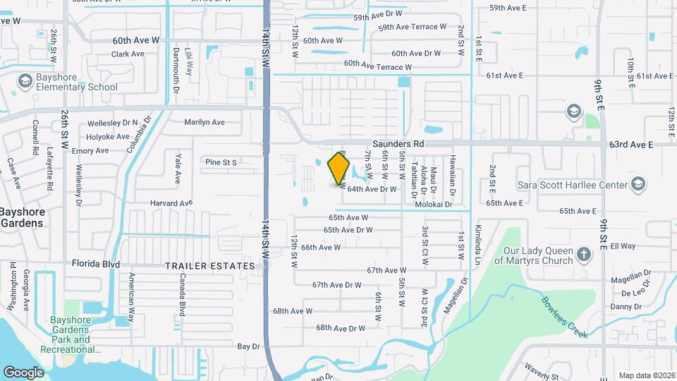 6420 8th St Ct W Map and Location Details