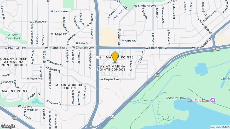 8418 S Upham Way Map and Location Details