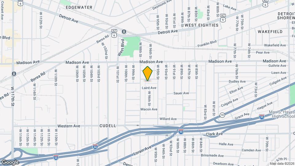 9615 Larnder Ave Map and Location Details