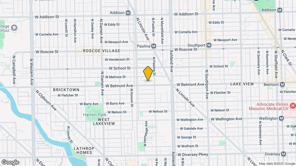 1722 W Belmont Ave Map and Location Details