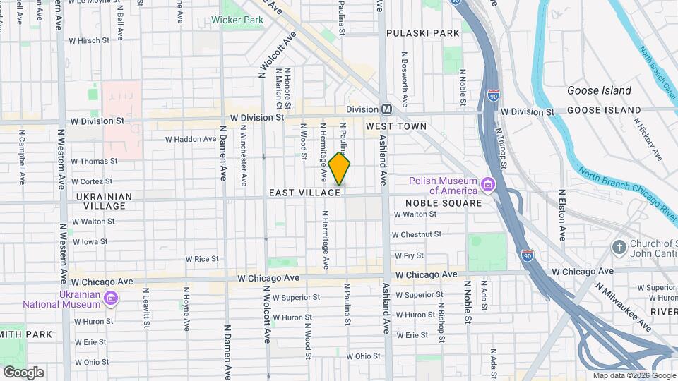 1706 W Augusta Blvd, Unit J04P Map and Location Details