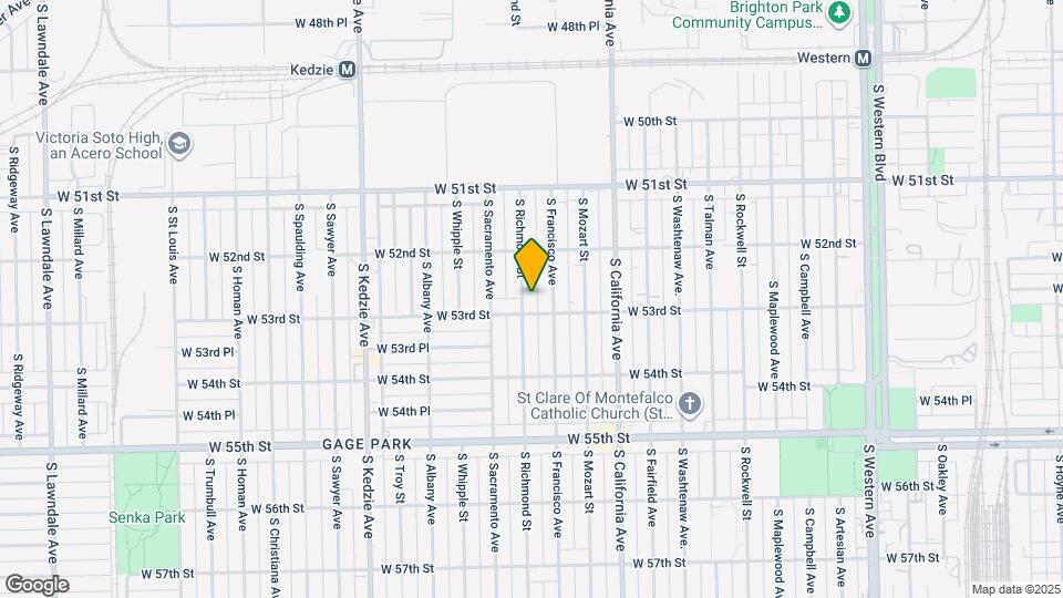 5249 S Richmond St Map and Location Details
