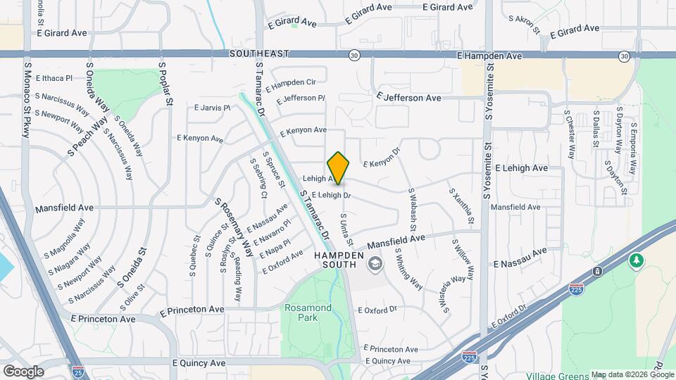 8197 E Lehigh Dr Map and Location Details