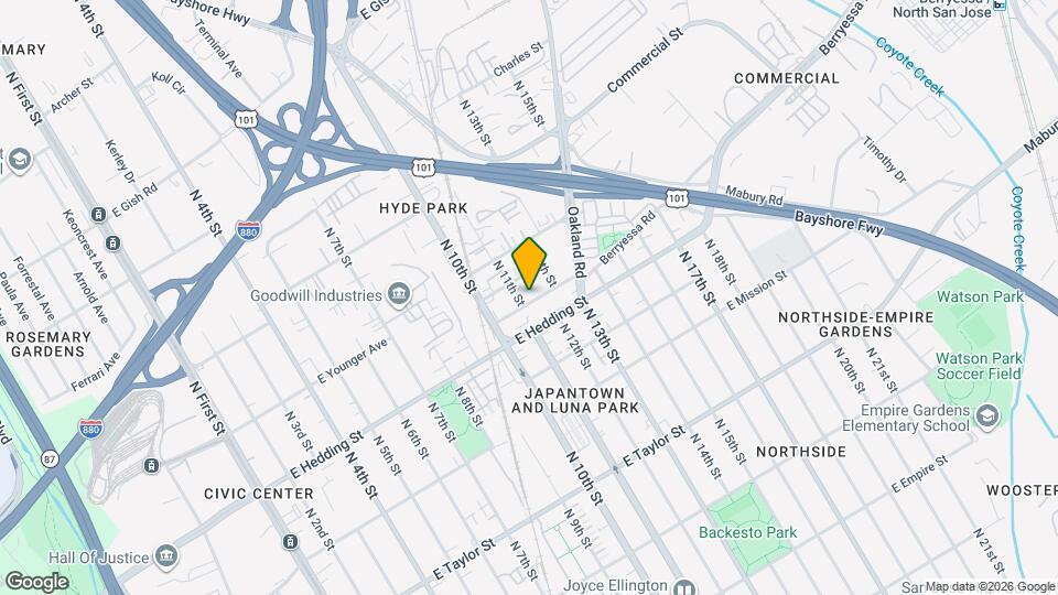 517 Madera Ave Map and Location Details