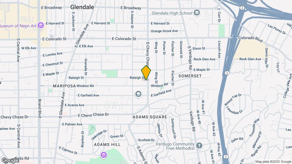 739 S Chevy Chase Dr Map and Location Details