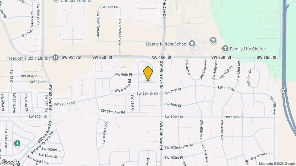 4986 SW 97th Pl Map and Location Details