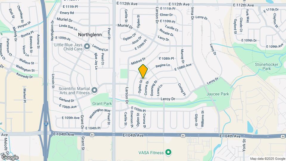 10728 Ogden St Map and Location Details