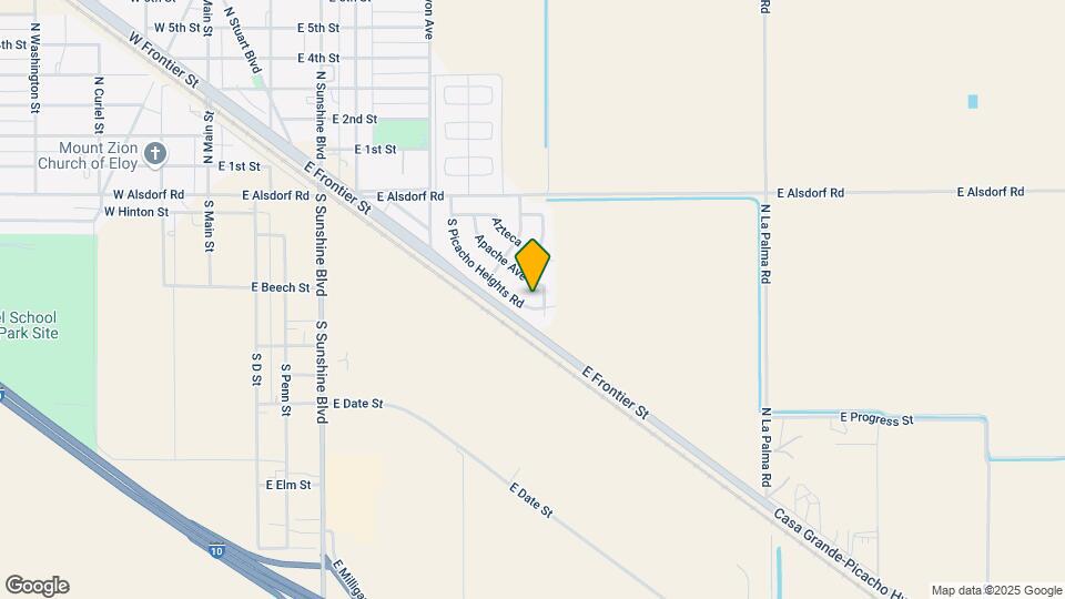 281 S Picacho Heights Rd Map and Location Details