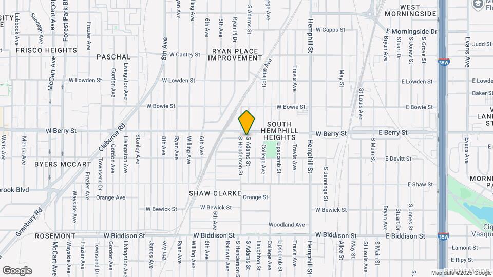 3108 S Adams St Map and Location Details