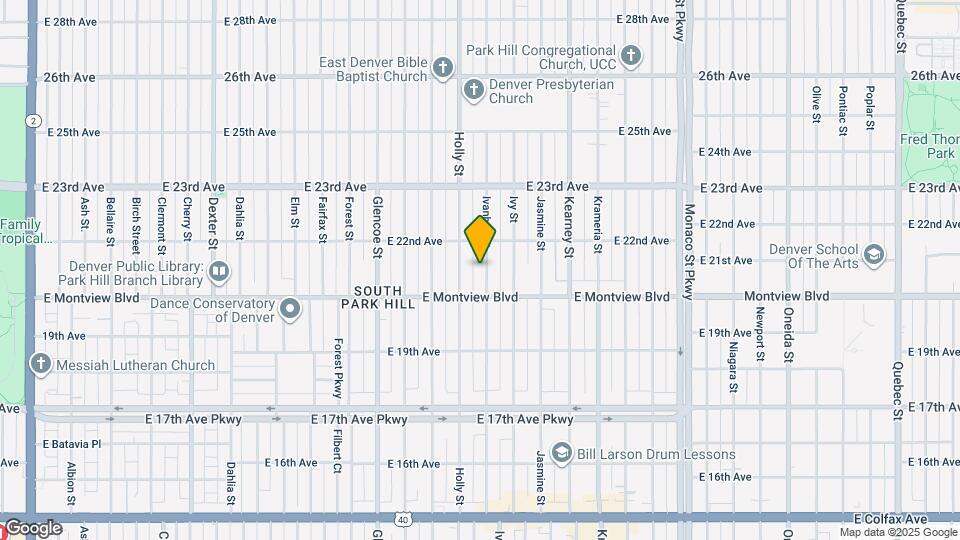 2037 Ivanhoe St Map and Location Details