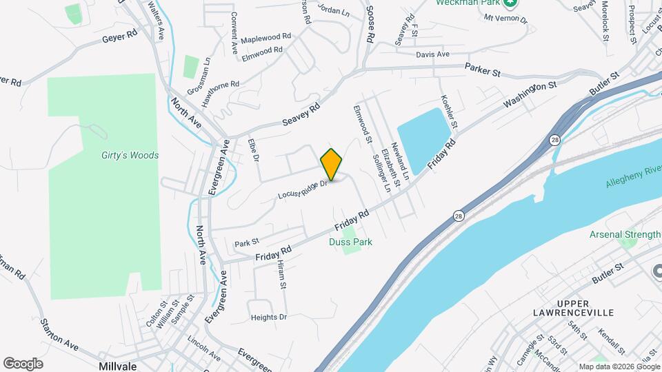 96 Locust Ridge Dr Map and Location Details