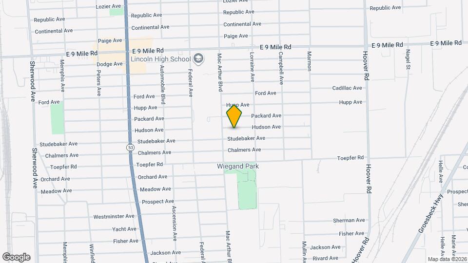 8646 Hudson Ave Map and Location Details