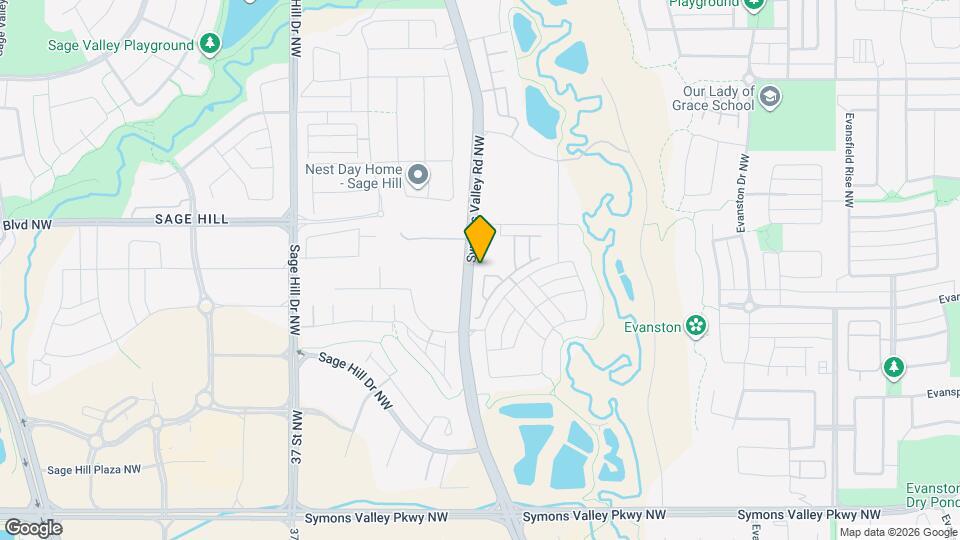 206 Sage Meadows Gardens NW Map and Location Details