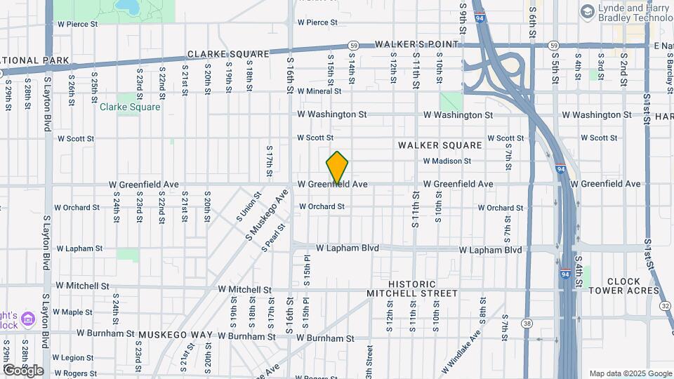 1425 W Greenfield Ave Map and Location Details