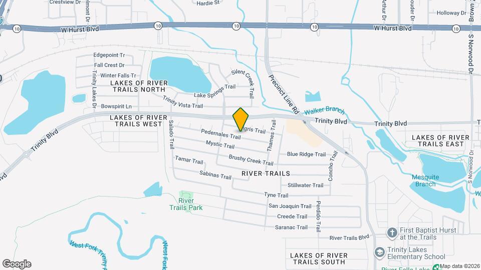 8737 Pedernales Trail Map and Location Details