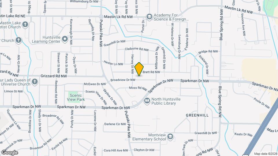 2816 Broadview Dr NW Map and Location Details