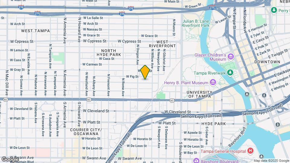 1321 W North B St Map and Location Details