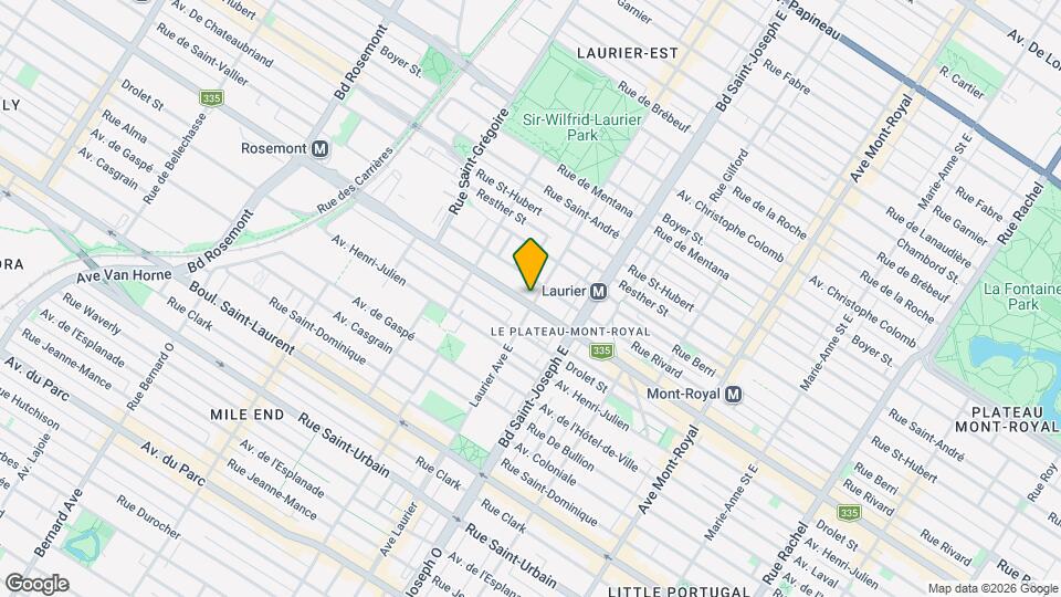 5101-5117 Saint-Denis Rue Map and Location Details