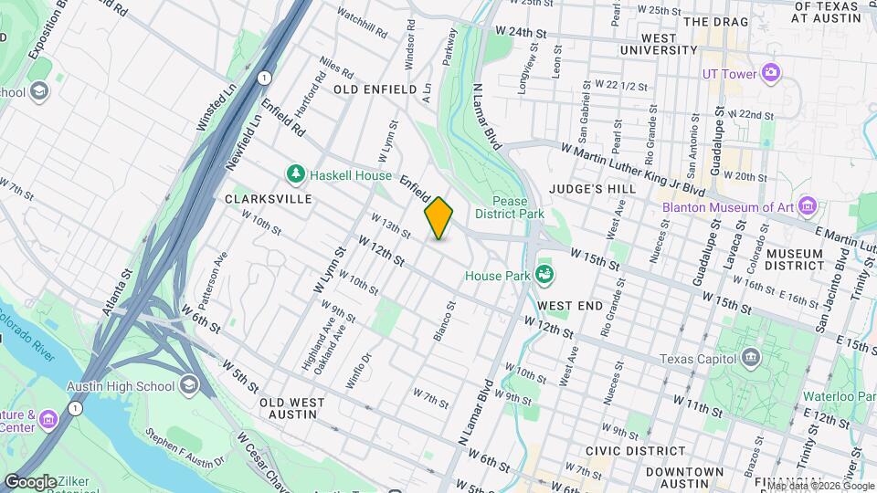 1302 W 13th St Map and Location Details