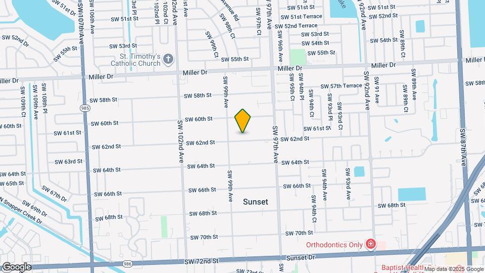 9855 SW 62nd St Map and Location Details
