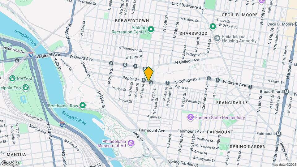 2528 Poplar St Map and Location Details