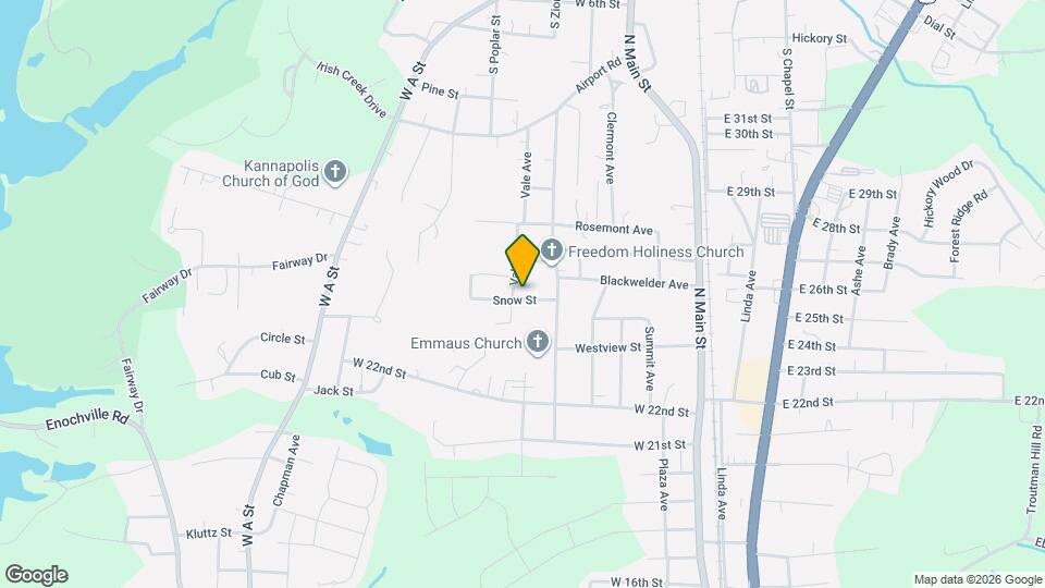 408 Snow St Map and Location Details