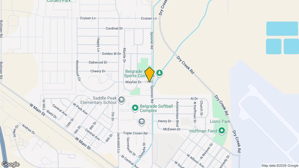 600 Mayfair Dr Map and Location Details