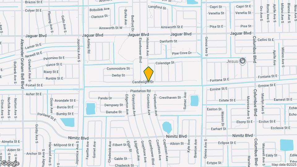 1010 Candlelight Dr Map and Location Details