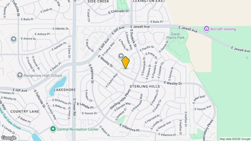 19229 E Caspian Pl Map and Location Details