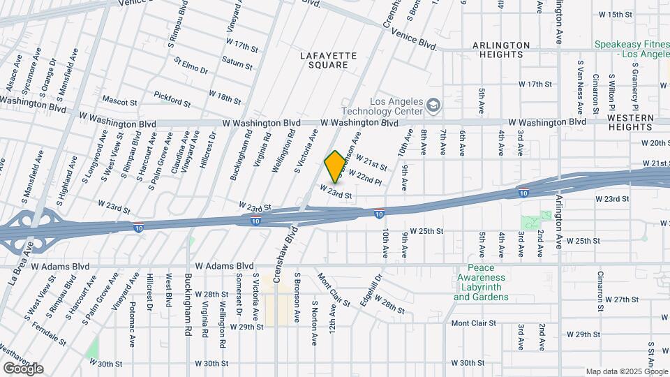 2246 S Bronson Ave Map and Location Details