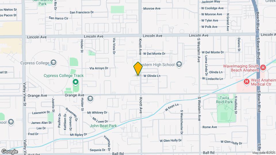 401 S Knott Map and Location Details