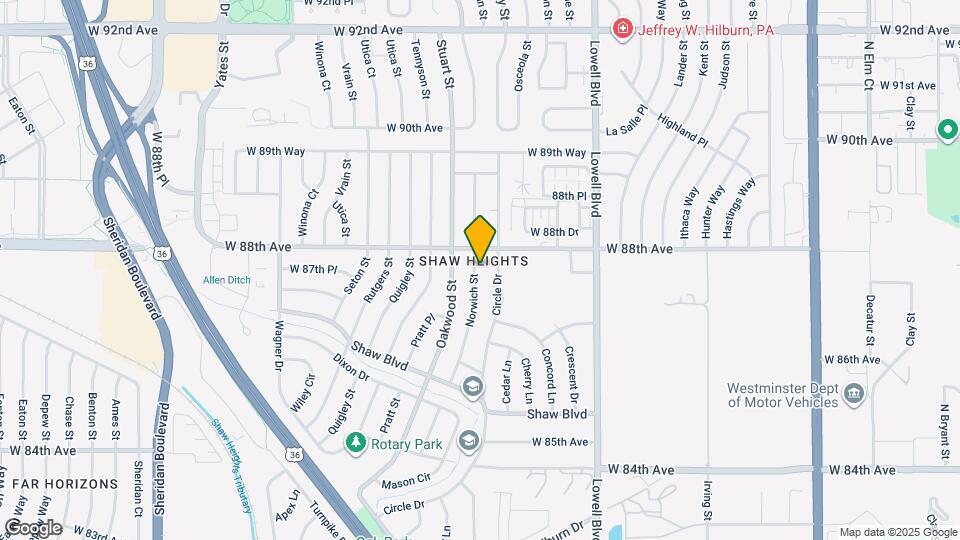 8760 Norwich St Map and Location Details