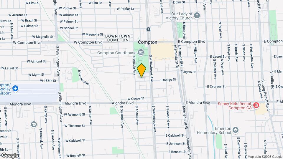 205 W Indigo St Map and Location Details