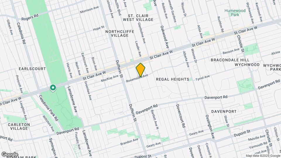 45 Northcliffe Blvd Map and Location Details