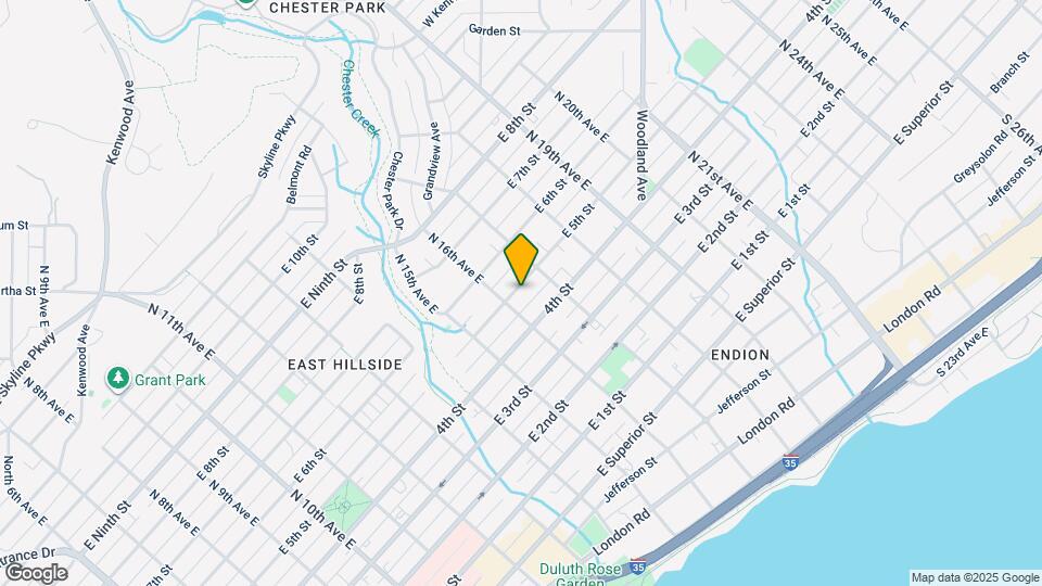 1612 E 5th St Map and Location Details