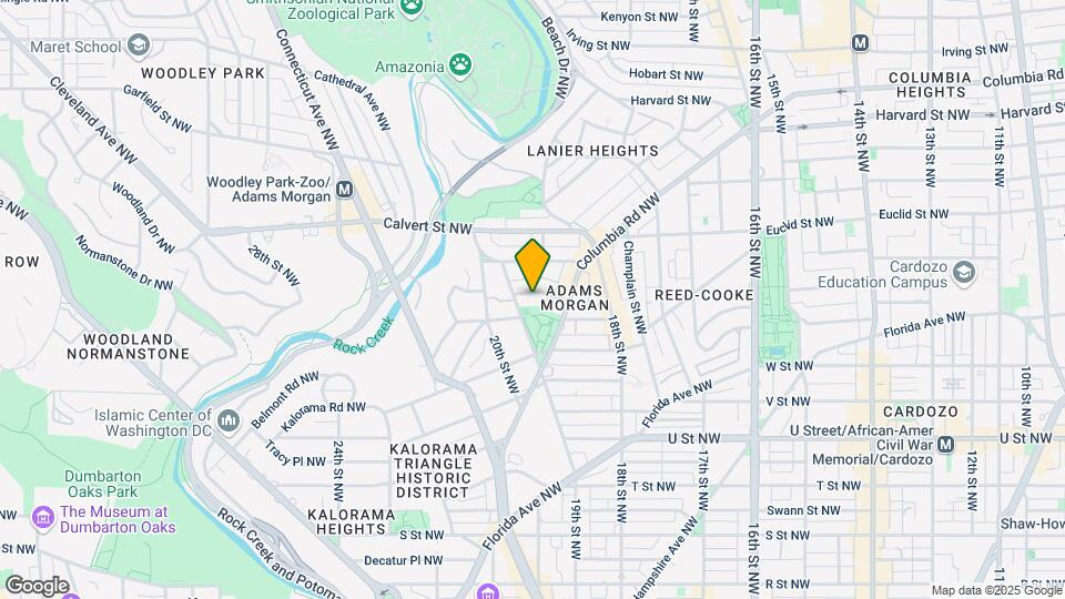 1854 Mintwood Pl NW, Unit #1 Map and Location Details