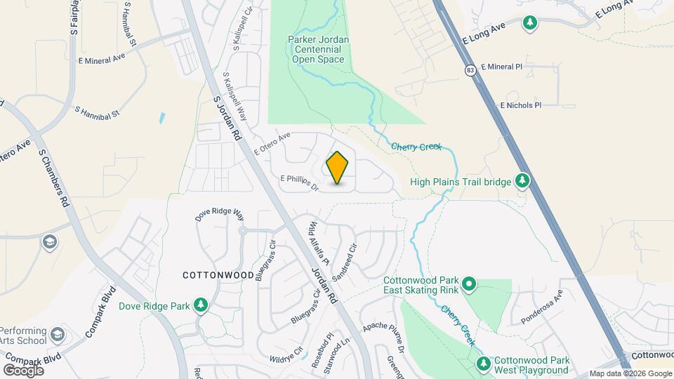 16453 E Phillips Dr Map and Location Details