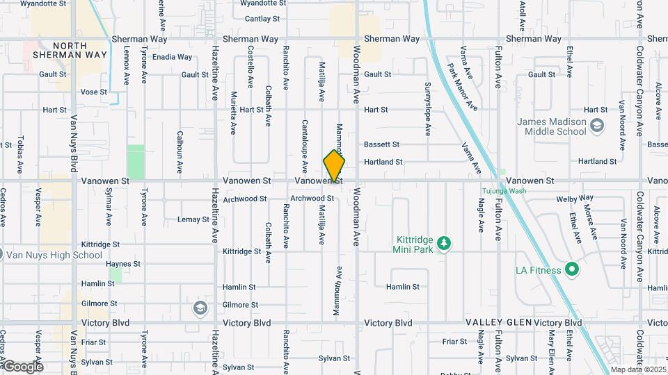 13740 Vanowen St Map and Location Details