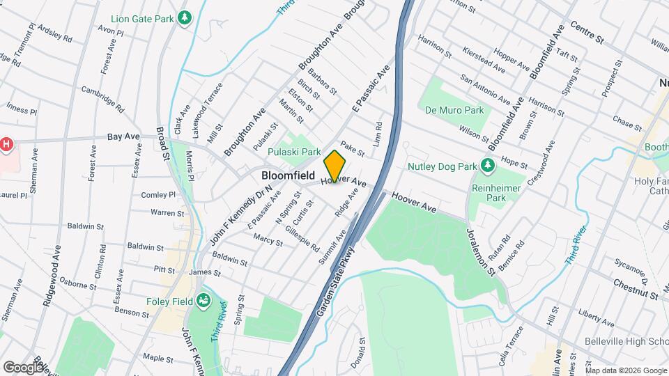 186 Hoover Ave Map and Location Details